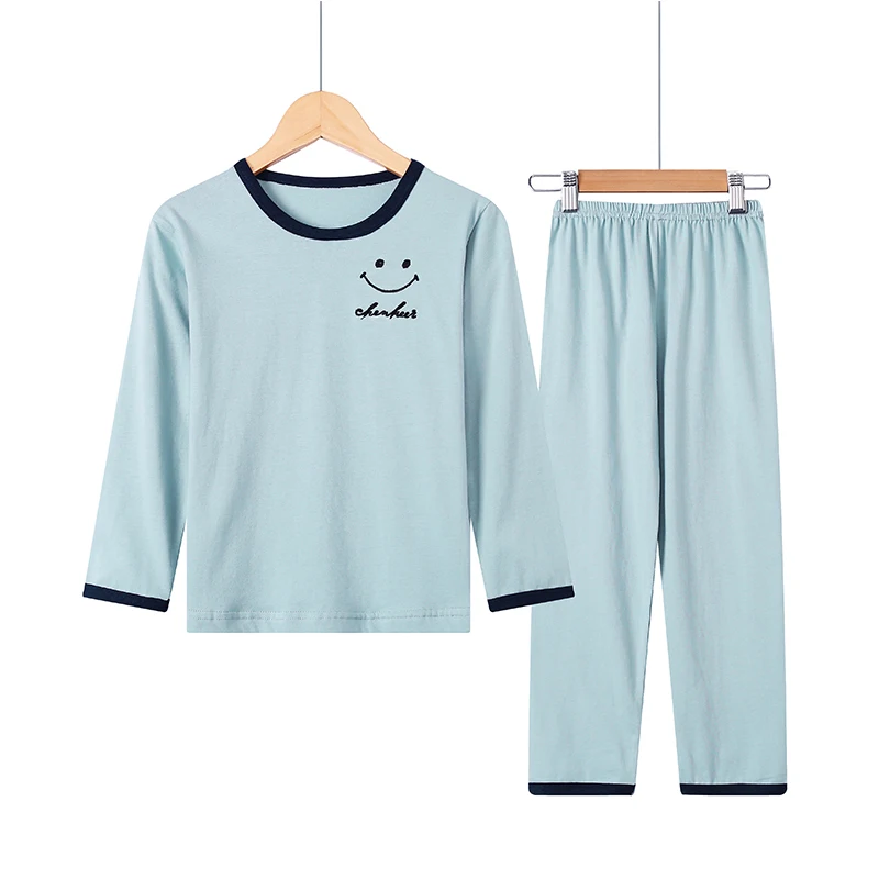 Cartoon Kids Pajamas Sets Cotton Boys Sleepwear Suit Autumn Spring Girls Pajamas Long Sleeve Tops Pants 2pcs Children Clothing