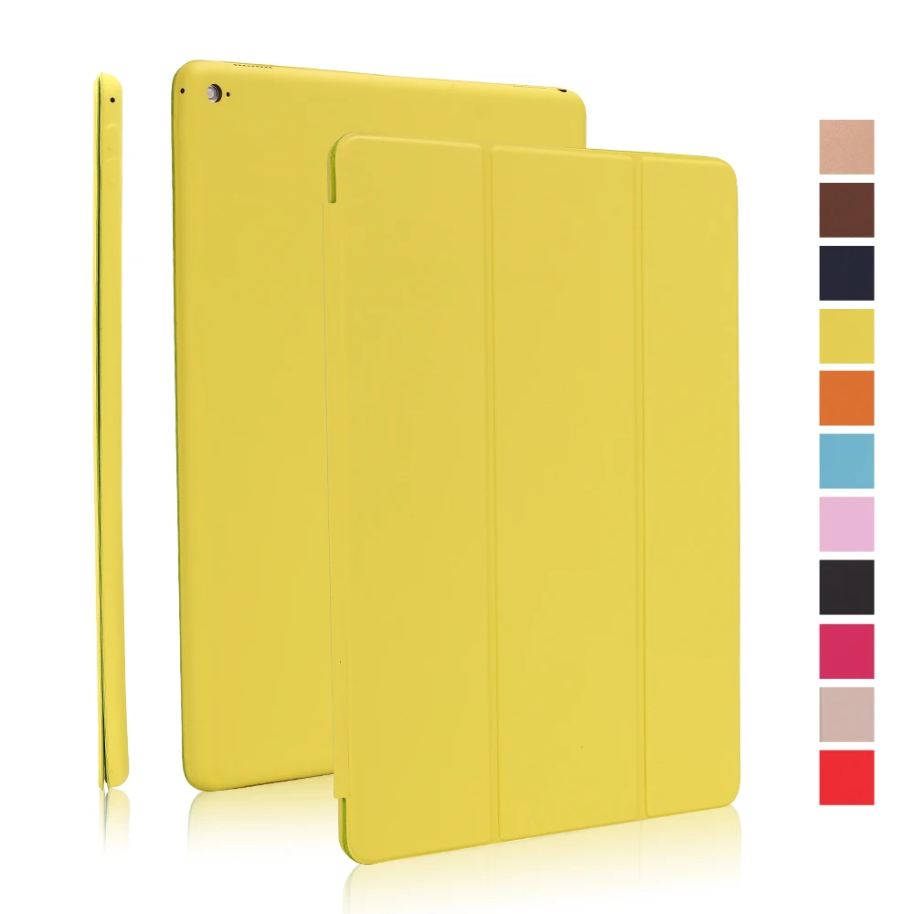 Чехол для ipad Pro 12,9 дюйма Smart Cover для ipad Pro 12,9 Чехол кожаный магнитный чехол A1876/A2014/A1895/a1983 - Цвет: Зеленый