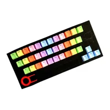 37 Key Office PBT Colorful Gaming Keycap Set Replacement Computer Accessory Fashion Backlit Switches Mechanical Keyboard