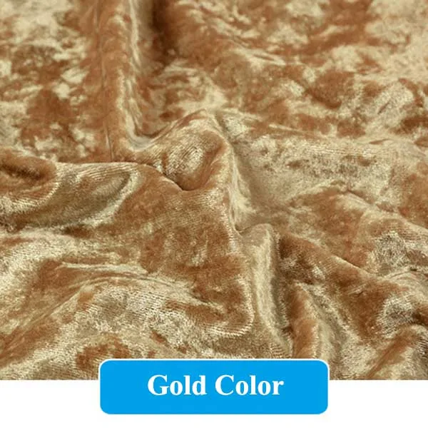 gold Meetee 50/100x160 см, плотная бархатная ткань, ледяной бархат, занавеска, скатерть для фона, одежда, Свадебное Ремесло, декоративная ткань AP635 - Цвет: gold