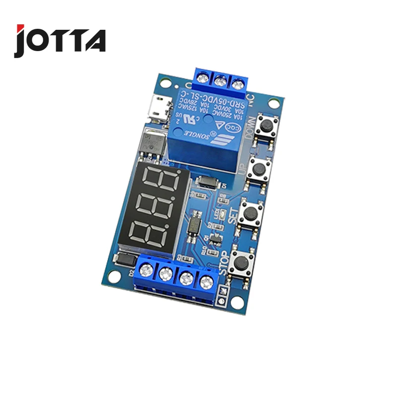 XY-LJ02 Modulo Relè di Rardo Display LCD Tempo Micro USB Digale 6