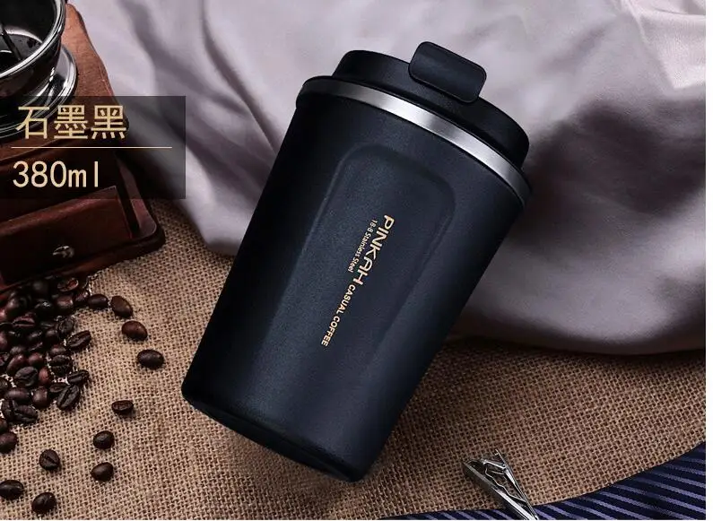 Экологичная дорожная компактная кружка из нержавеющей стали, чашка-термос для кофе и молока, креативная Подарочная кружка вакуумные фляги в деловом стиле