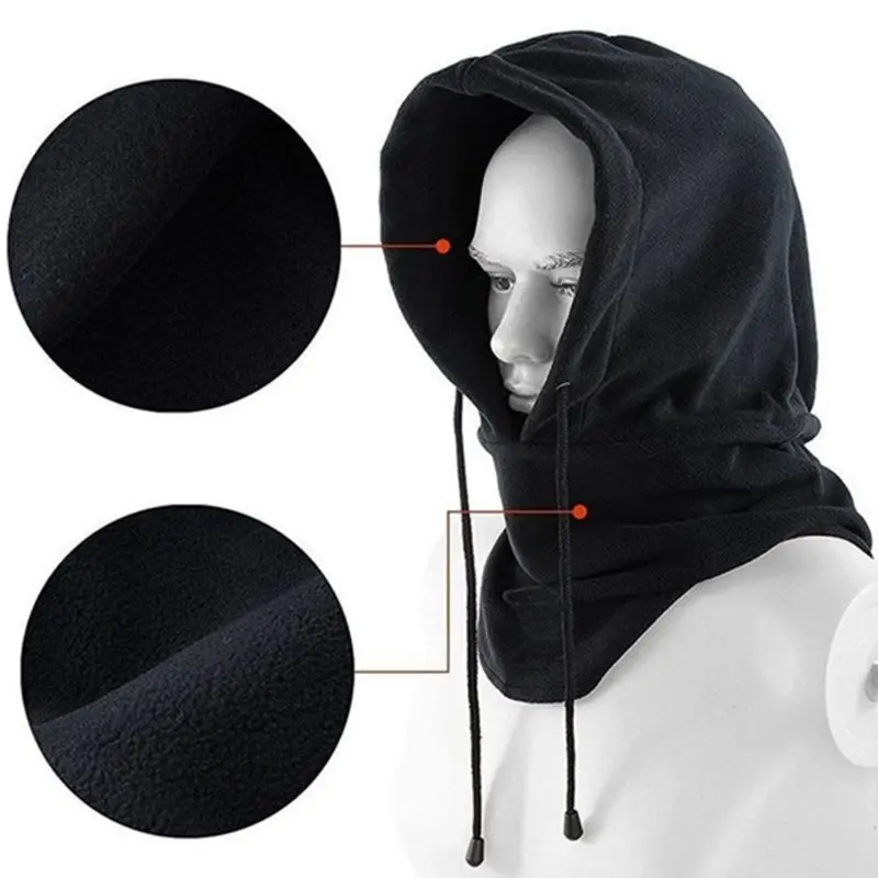 Unisex Winter Polar Fleece Balaclava Hood Hat Outdoor Windproof Face Mask Scarf AXYD