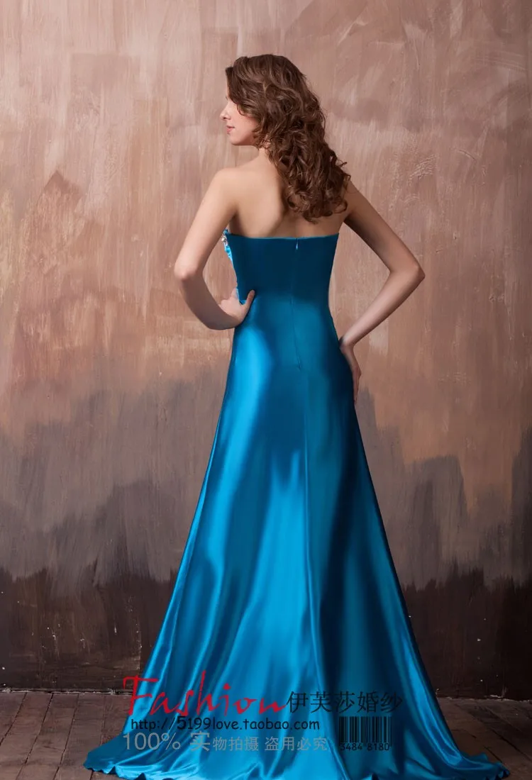 Вечернее платье vestido de noiva, сексуальное роскошное платье с бусинами для невесты, официальное платье, размер на заказ/цвет, длинное синее платье макси, платье подружки невесты