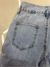 Jeans Women Fashion Clothes Denim Pants Syiwidii High-Waisted Straight Tassel Vintage Streetwear