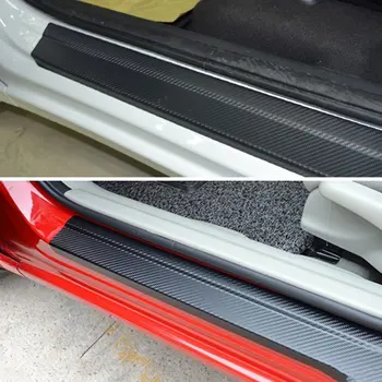 

3D Car Door Protective Strip Scratch Protection Car Crash Barriers Door Guard Collision Carbon Fiber Car Sticker