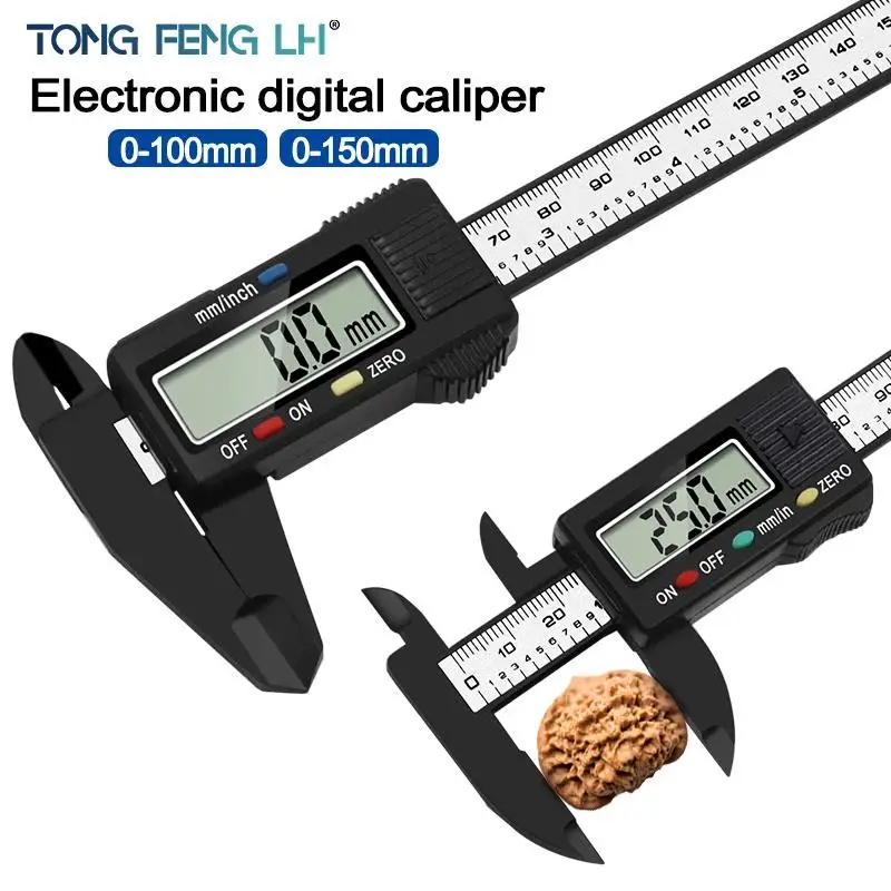 LCD Digital Electronic Stainless Steel Vernier Caliper Gauge Micrometer