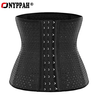

ONYPPAH 6 Hooks Womens Waist Trainer Slimming Workout Corsets Body Shaper Weight Loss Waist Trainer Corset Shapewear Plus