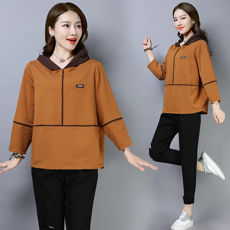 Vrex Новое поступление Женская одежда осенняя свободная Серия мягкие Топы И Футболки женские повседневные с длинным рукавом женские короткие пальто