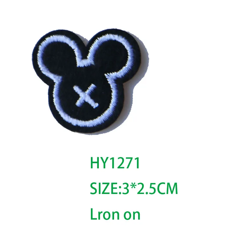3D красочные маленькие коричневые головы медведя патч для одежды Утюг на вышитые Швейные Аппликации милые пришить эмблема на ткани DIY Одежда