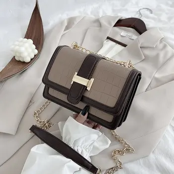

Small PU Leather Crossbody Bags for Women 2020 Trend Hand Bag Women's Branded Trending Chain Luxury Travel Shoulder Handbags