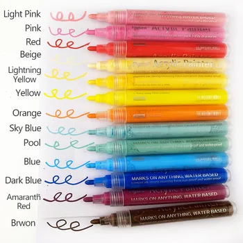

28 Colors Anime Stationery Art Pen Sketching Drawing Colors Propylene Marker Painting Supplies School Accessories Brush Pen