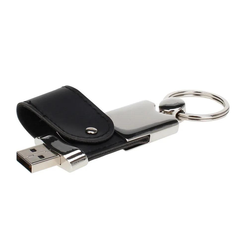 Полная емкость USB флэш-памяти кожаный usb 2,0 4 ГБ 8 ГБ Флешка 16 ГБ 32 ГБ 64 ГБ держатель для ключей Флешка 128 ГБ usb флешка