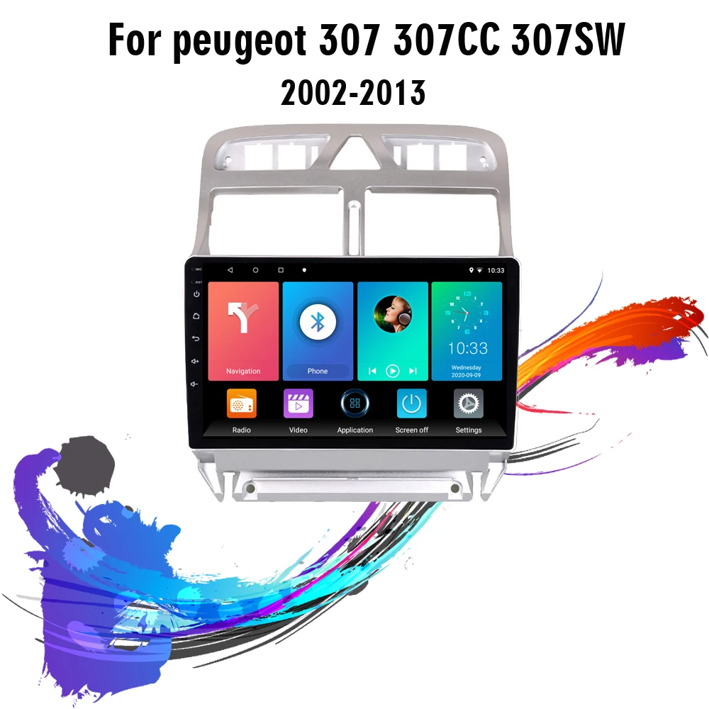US $135.25 Eastereggs 2 Din Android Car GPS Navigation Multimedia player head unit For peugeot 307 307CC 307SW Radio 20022013 auto stereos