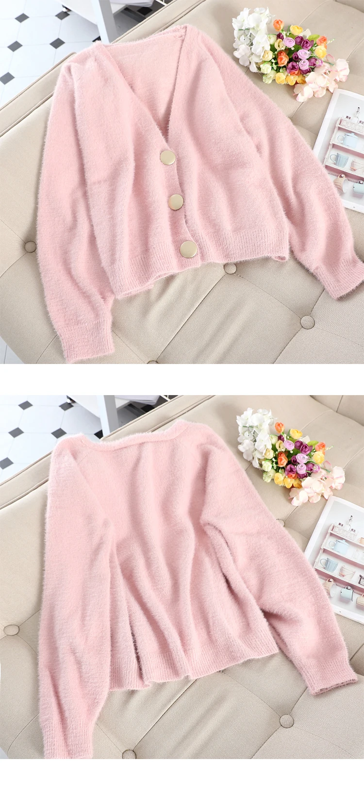 SINGRAIN New Women Sweater Wool Cardigans V-neck long sleeves warm tops Winter Autumn streetwear Chic Fashion cardigans