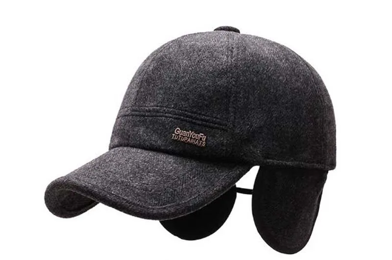 XEONGKVI осенне-зимняя шерстяная ткань брендовая бейсбольная Кепка Snapback хлопковая шапка-бомбер для мужчин среднего возраста Кепка с козырьком каскетка