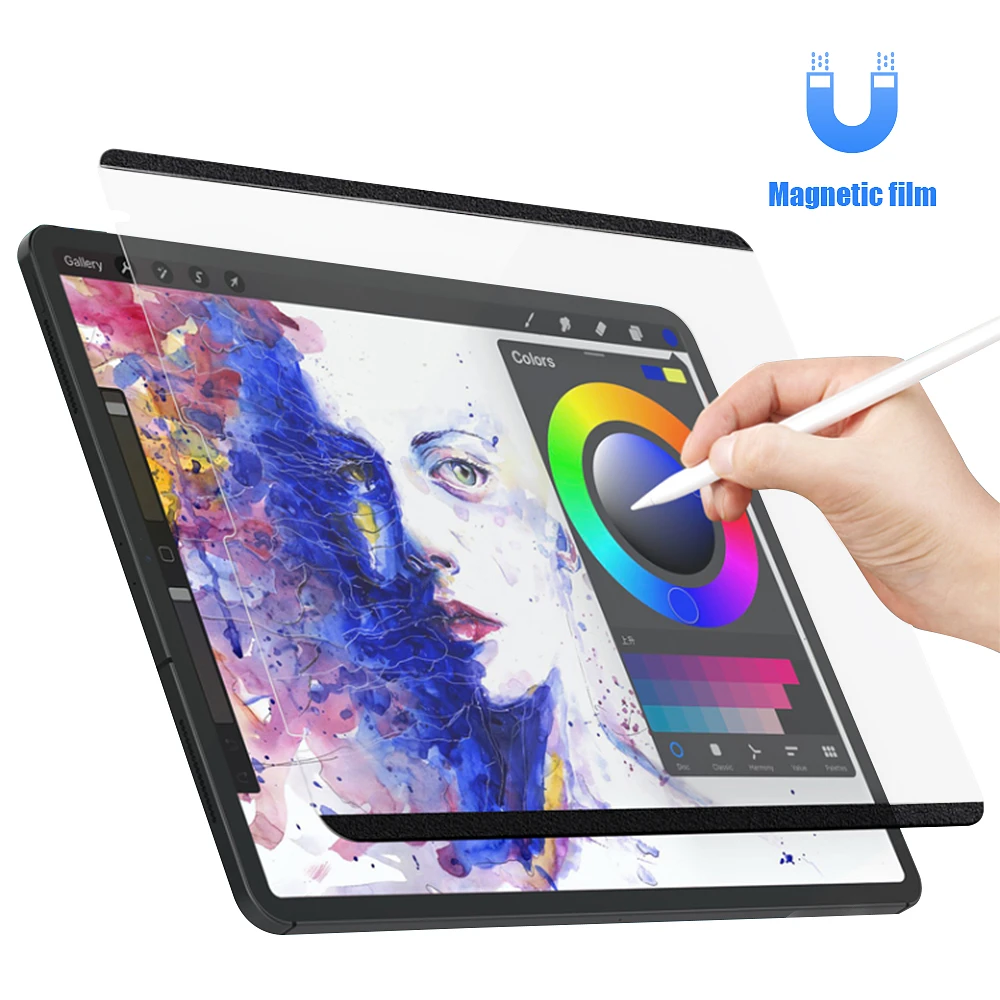 Minimaal Ale Humoristisch Paper Like Screen Protector Film for iPad Pro 11 2021 2020 2018 iPad Air 4  10.9 10.2 7th 8th Removable Magnetic attraction|Tablet Screen Protectors| -  AliExpress