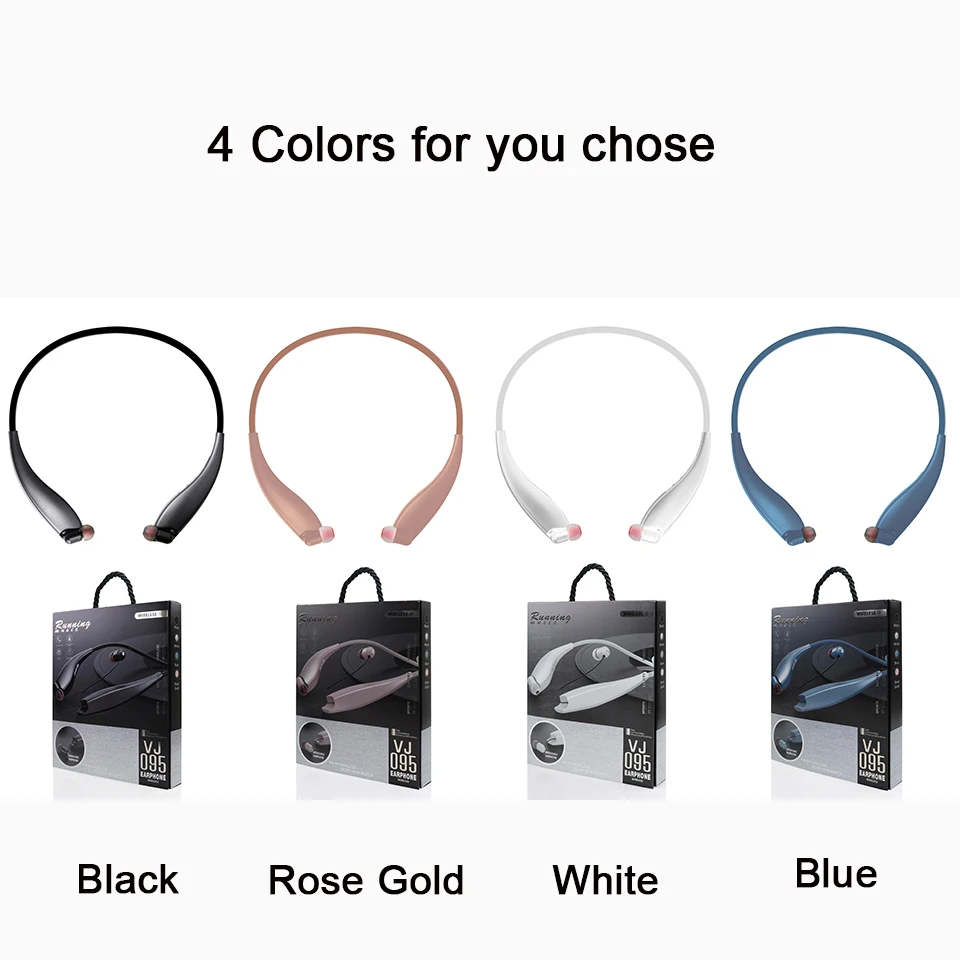 Bluetooth Wireless Earphone Sport Headphones Neckband Cellphone Music Headphone In Ear Earbuds Headset for iPhone Samsung Xiaomi