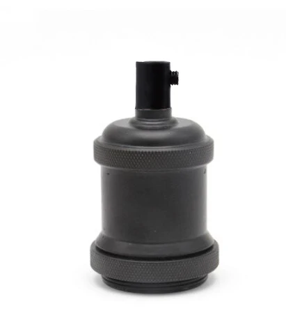 Matte Black Винтажный подвесной светильник Эдисона с цоколем E27 с винтовой лампой, алюминиевый светильник, патрон, промышленный Ретро фитинг, держатель лампы - Цвет: Matte Black