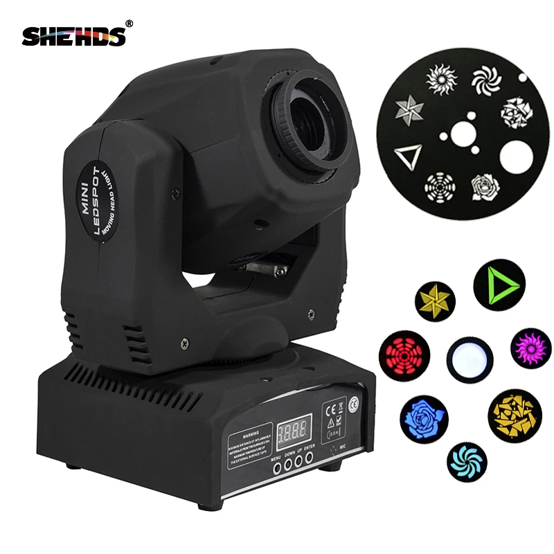  SHEHDS 6 Pcs Spot 60W LED Moving Head Light With Gobos High Brightness DMX512 DMX 9/11 Channels Pro - 32761660414