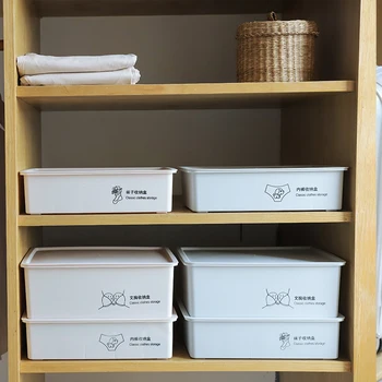 

3 Size Underwear socks storage box underwear box compartments can be stacked plastic bra box storage box underwear storage