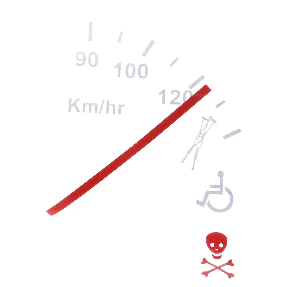 

Speeding Safe Warning Funny Speedometer Cluster Car Decal Sticker Vinyl Window Bumper Decoration Fashion Car-Styling Stickers De