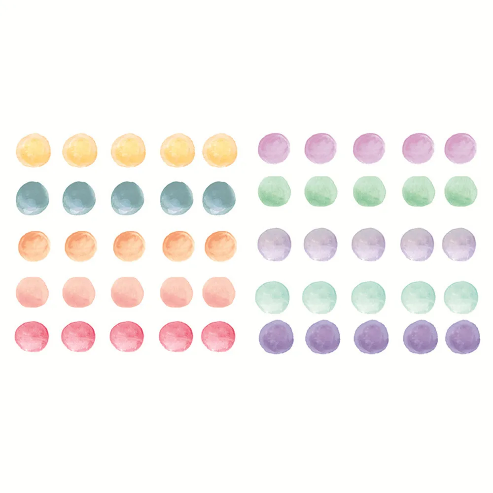 Wall Stickers Multi-Color Dots Wall Stickers Vinyl Polka Dots Decals Circle for Kids Boys Girls Bedroom Living Room Decor