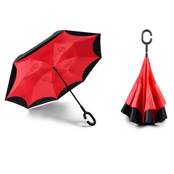 

Outdoor Patio Umbrella Inverted Folding Women Color Umbrellas Wind Resistant UV Umbrella Sonnenschirm Handmade Par asol 70D0253