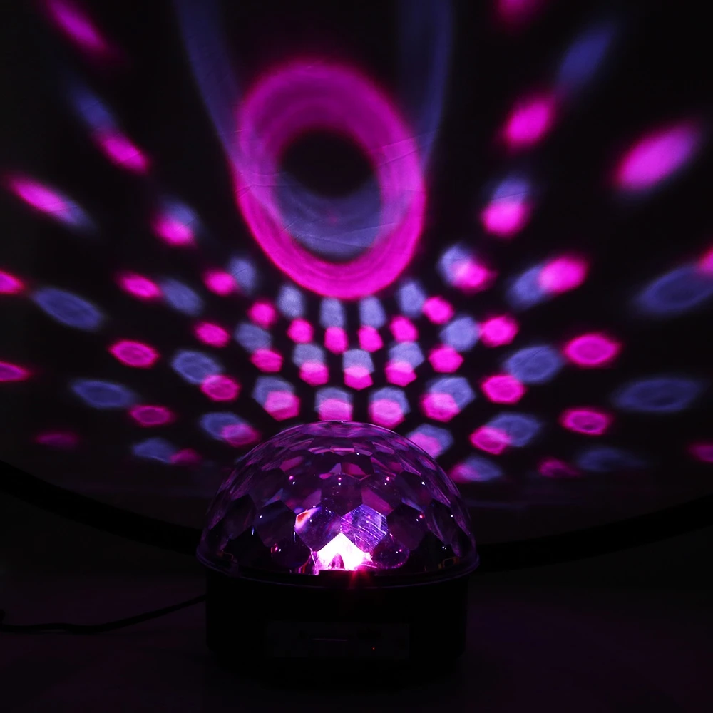 Online Mini 6 LED RGB Erweiterte Sprach Control Bühne Licht LED Laser Projektor 6 Farbe MP3 Licht DJ Disco Licht Laser hochzeit Party Licht