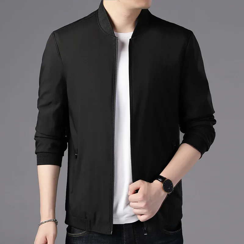 

2020 Spring Men Fashion Military Baseball Jacket Waterproof Streetwear Black Sports Jacket Military Style Men Fashions