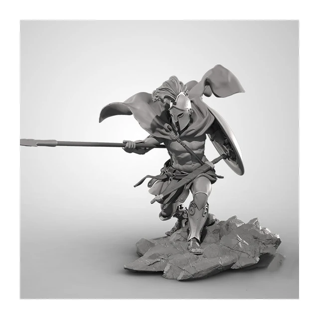 75mm  Resin Model Figure GK , 3 Figure , SPARTAN , Unassembled and unpainted kit 3