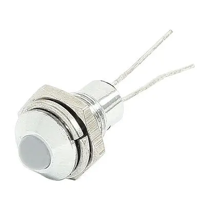 

White LED Indicator Pilot Light DC 3V 9mA 7.8mm Dia Mounting Thread