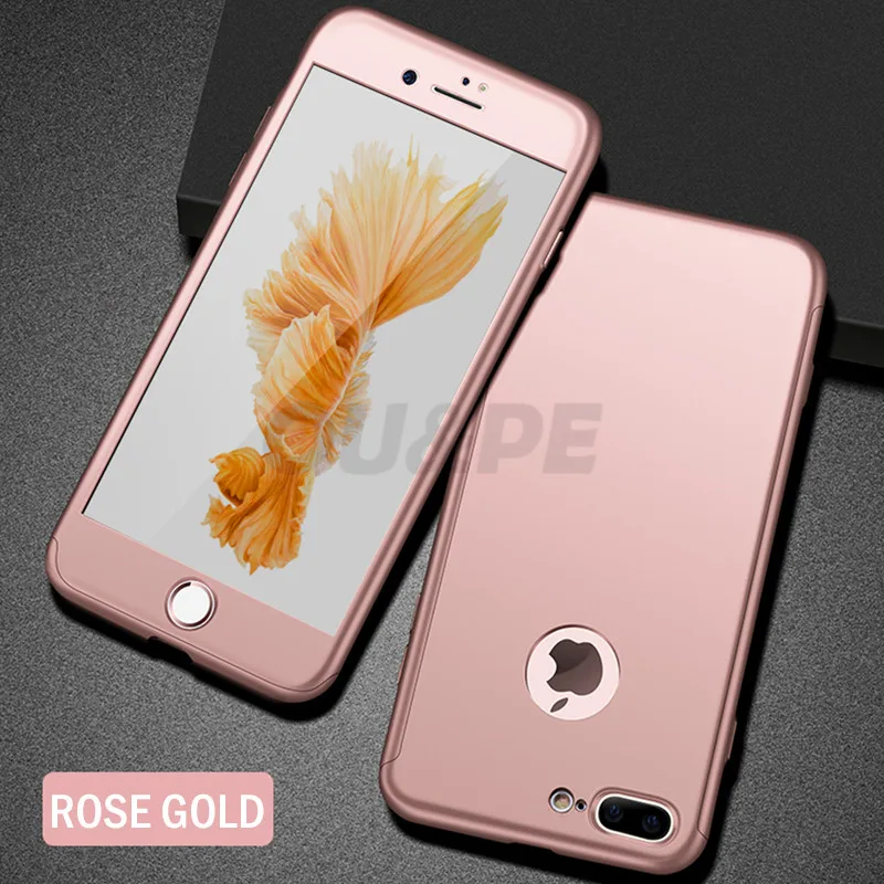 360 чехол с полной защитой для iPhone 11 Pro XR X XS Max чехол для телефона для iPhone 7 8 6 6s Plus 5 5S SE X 11 чехол s Coque Shell - Цвет: Розовый