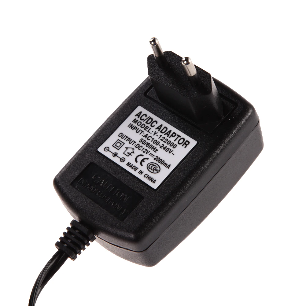 AC 100 240 В адаптер преобразователя DC 5 мм x 2 12 2A 2000mA зарядное устройство штепсельная