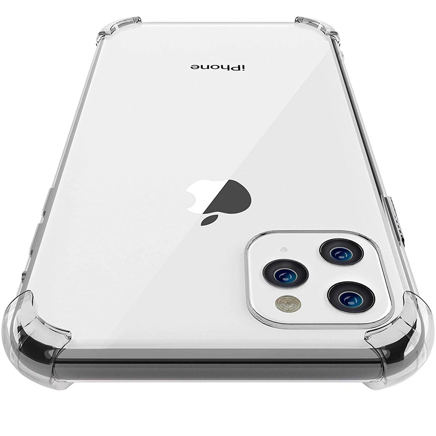 

Transparent Silicone Case For iPhone 11 Pro Max Case Shockproof Silicone Soft TPU Clear Cover Case For iPhone 11 Pro Max Case
