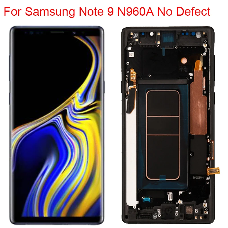 US $146.69 Original N960F LCD For Samsung Galaxy Note 9 Display With Frame Super AMOLED Note9 SMN960A N960T LCD Touch Screen Assembly