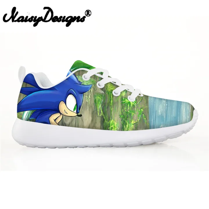 Children shoes Изображение на заказ; детская обувь; модные кроссовки для мальчиков; для детей; для девочек; звуковой Ежик; Повседневная дышащая обувь на плоской подошве; легкая обувь на шнуровке - Цвет: Children shoes