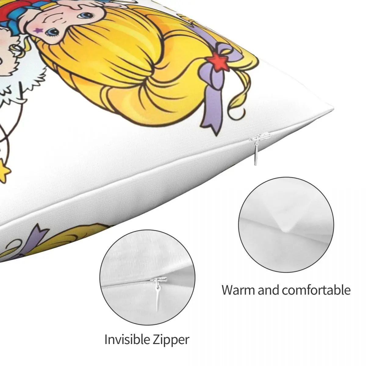 rainbow brite pillow case