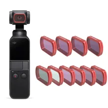 Para dji bolso 2 filtro mc uv/cpl/nd 8 16 32 64-pl/cor filtros proteção caso para dji osmo bolso handheld câmera accessries