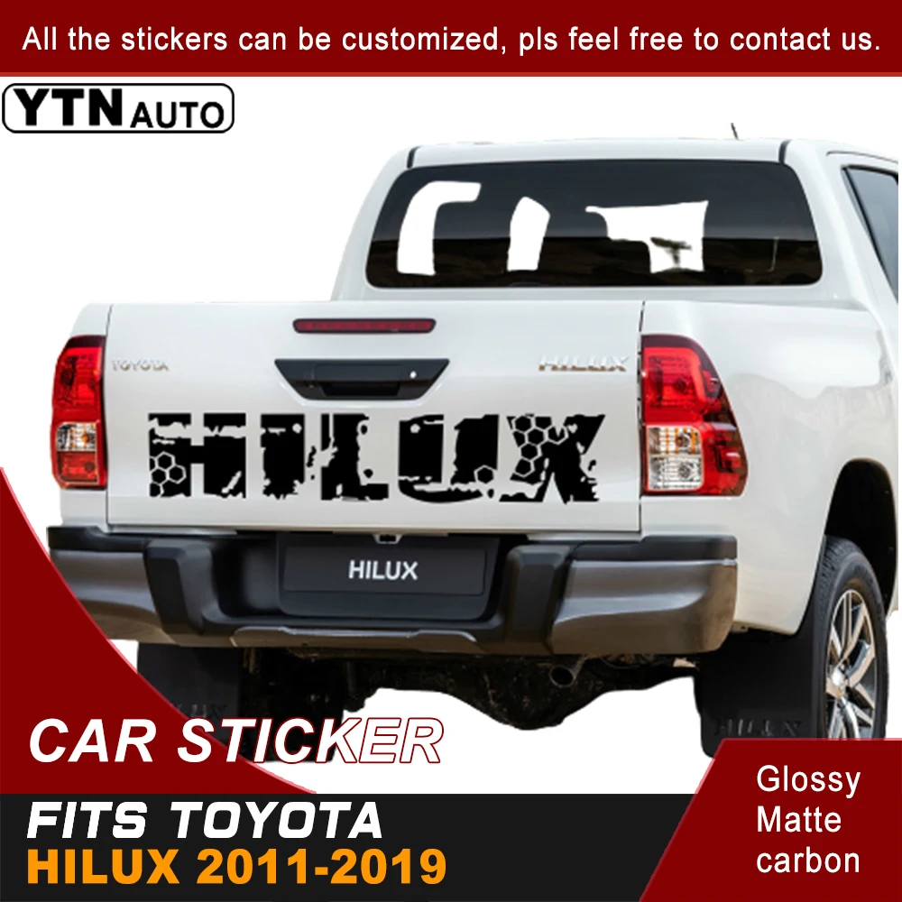 Подходит для TOYOTA HILUX revo или vigo 2015 2016 2017 2018 2019 автомобильные наклейки задние двери