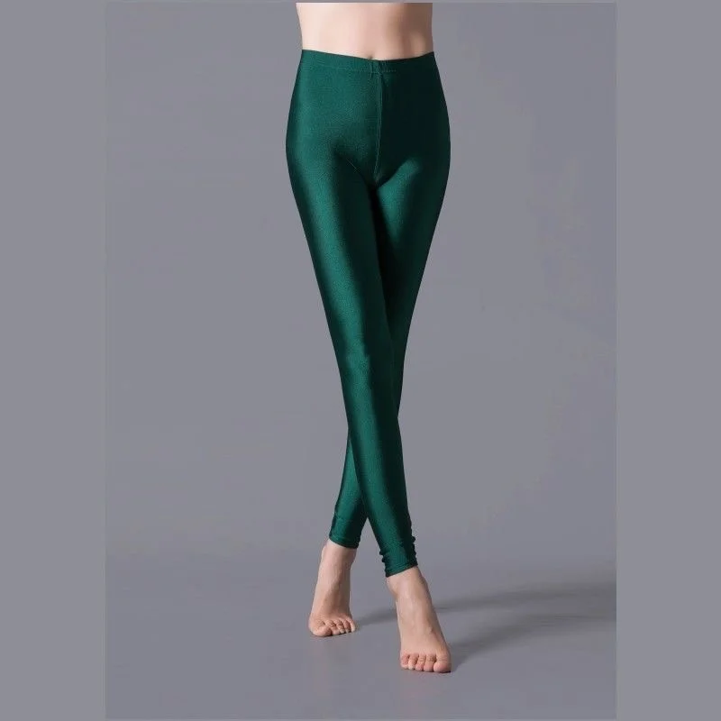 Drop Shipping New Wholesale Spandex Milk Silk Fluorescent Candy Color Large Plus Size Wear Summer Gloss Pants Leggings Women fabletics leggings