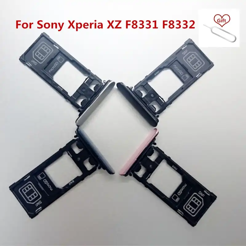 For Sony Xperia Xz Sim Card Tray Holder For Xperia Xz F31 F32 Single Dual Card Slot Adapter Repair Spare Parts Sim Card Adapters Aliexpress