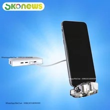 Мульти порт USB Противоугонная сигнализация 8 портов безопасности Контроллер заряда вертикальный акриловый дисплей системы для мобильного телефона
