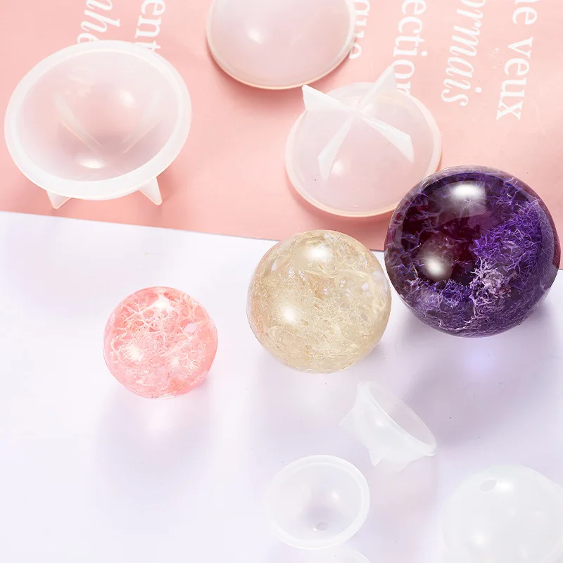 

1pcs Resin Jewelry 5 Sizes Sphere Ball Shape Silicone Mold For Resin Casting Pendant Jewelry Accessories Making Tool