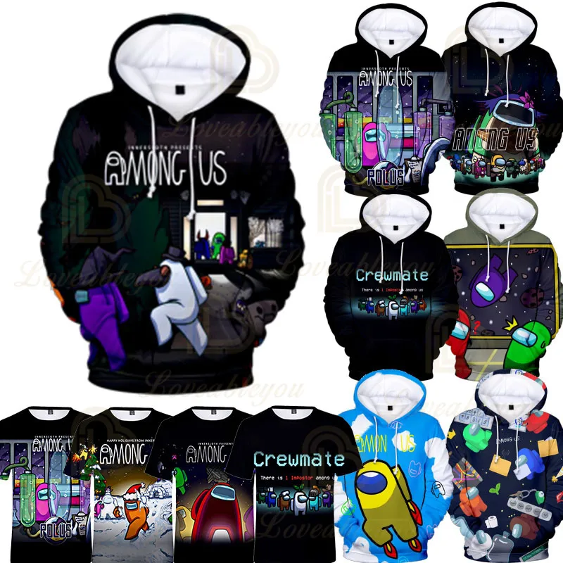 

Among Us aMogus Shooter Kids Hoodies Game 3D Print Hoodie Sweatshirt Men Women Harajuku Cartoon Game Jacket Tops Teen Clothes