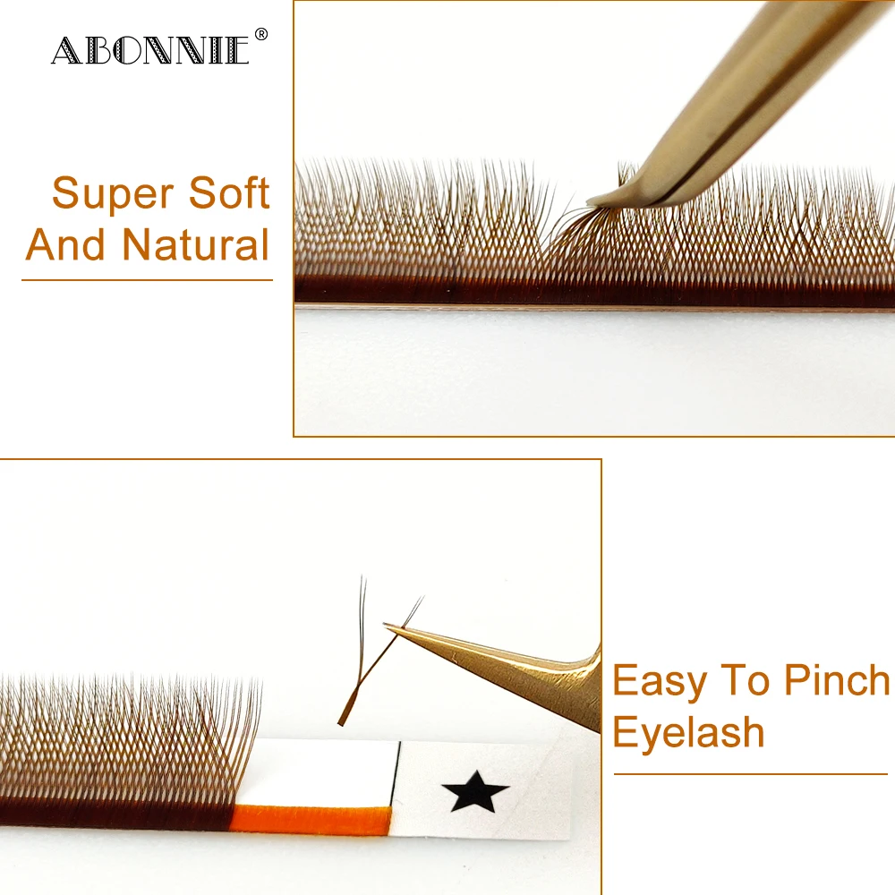 Eyelash Extension Eyelash Extensions Eyelash Extension Lashes Fake Eyelashes False Eyelashes LAKANAKU YY Brown Lashes Premium Matte Individual Eyelash Faux Mink Y Volume Trays