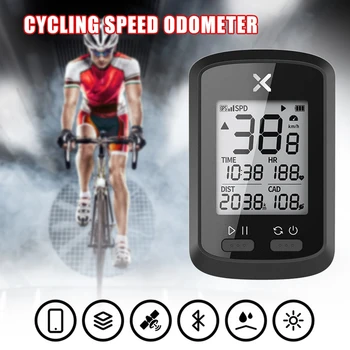 

GPS Bike Wireless Computer Cycling Speedometer Bluetooth Odometer for Road Mountain Bicycle with LCD Digital Display