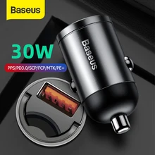 Быстрое Автомобильное зарядное устройство Baseus 30 Вт QC4.0 PPS Быстрая зарядка для телефона Xiaomi Samsung Авто USB Type-C розетка адаптер зарядка Быстрое Автомобильное зарядное устройство Baseus 30 Вт QC4.0 PPS Быстрая зарядка для телефона Xiaomi Samsung Авто USB Type-C розетка адаптер зарядка