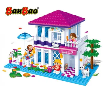 

BanBao 6105 Holiday Villa Summer House Bricks Educational Model Building Blocks Toy Children Girl Kids Friend Gift