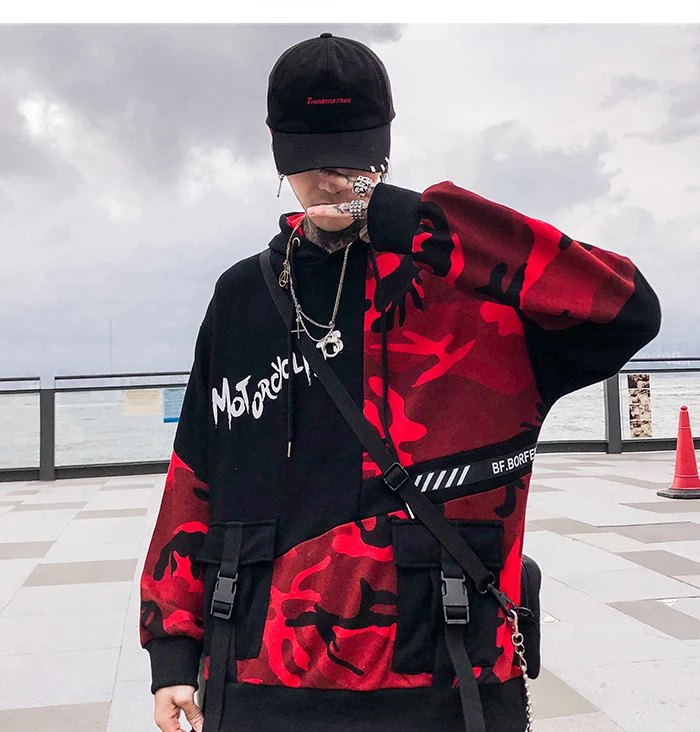 Aelfric Eden Лоскутные ленты мужские толстовки с капюшоном Harajuku повседневные хлопковые Толстовки хип хоп модные пуловеры уличная